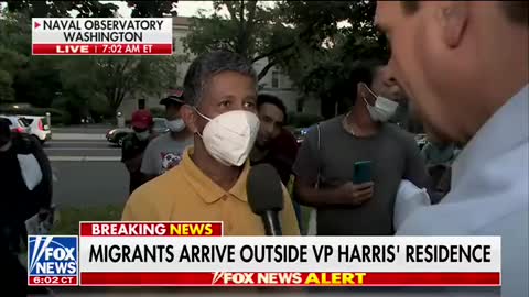 Illegal aliens dropped off at Vice President Harris' home