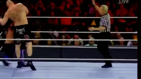Brock Lesnar vs AJ styles in WWE Raw