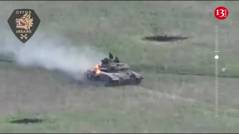 Ukrainian commander saves a burning tank and crew members at the last moment