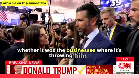 Don Jr. about his father "He is moving forward" "He is a fighter"