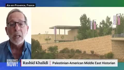 Prof Rashid Khalidi, 0n seized lands are set to be used for the embassy.