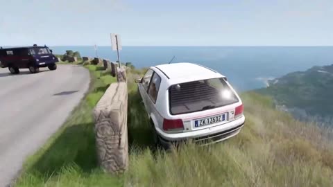 Cars vs Cliff Roads BeamNG Drive