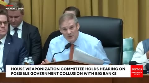 Jordan Peterson Tells Jim Jordan That De-Banking Seen During Canada Truck Protest May Come To U.S.