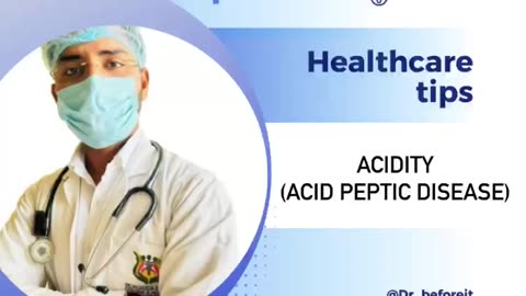 Acidity (Acid peptic disorder) #health #lifestyle