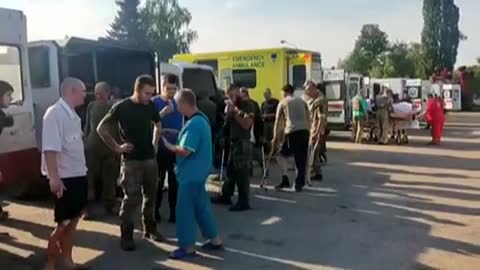 The Central Intelligence Agency has released a video of Ukrainian servicemen released from Russian