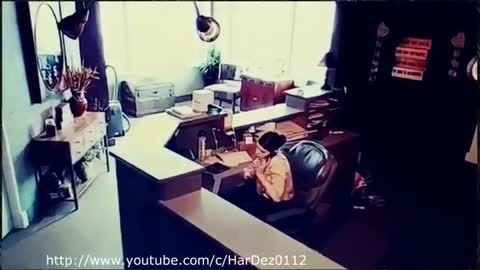 Scary Man in Black Caught on Tape in an Office.... Secretary disappears.