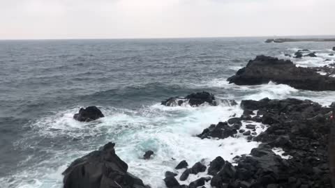 The Sound of Waves & Winds from the Coastal Cliffs of Jeju Island