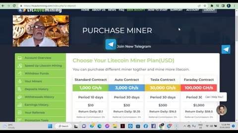 Withdrawing Profits from LTC Auto Mining