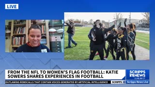 From NFL to flag football: Coach Katie Sowers says 'play like a girl'