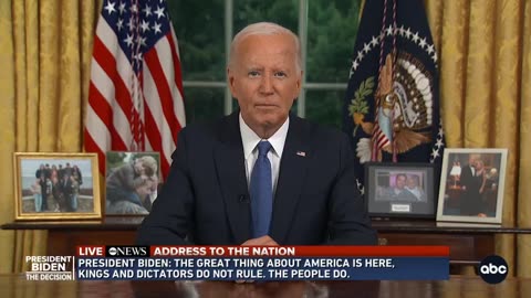 President Joe Biden spoke extensively from the Oval Office for the first time on his decision