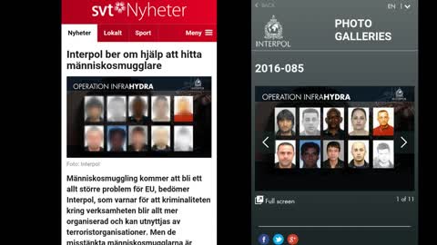 Interpol efterlyser och SVT pixlar