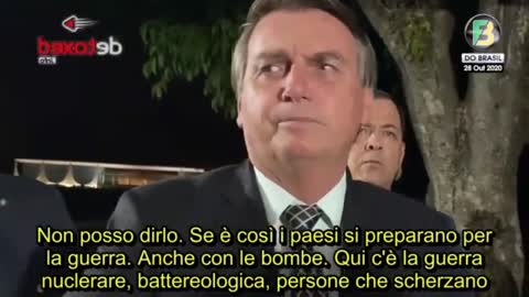 Bolsonaro: “Nuovo Ordine Mondiale? Esiste, ovvio. Ma non fatemi parlare a telecamere accese”