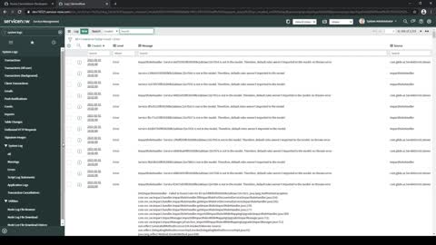 How to access system error logs in ServiceNow [Paris]
