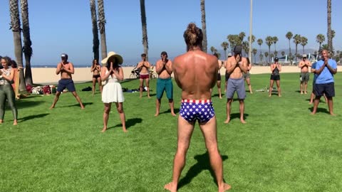 Do THIS to Release Your Back Pain! | Qi Gong At Venice Beach