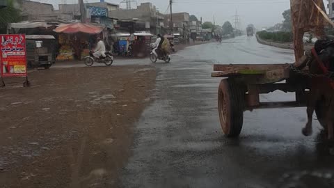 اقبال نگر میں بہت تیز بارش