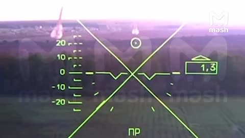 Showcasing how Ka 52 pilots know when to launch unguided missiles on helicopters front screen