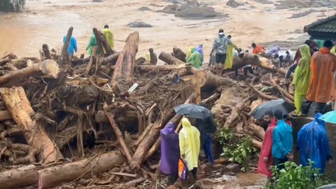 Helicopters search for landslide survivors as death toll soars above 100