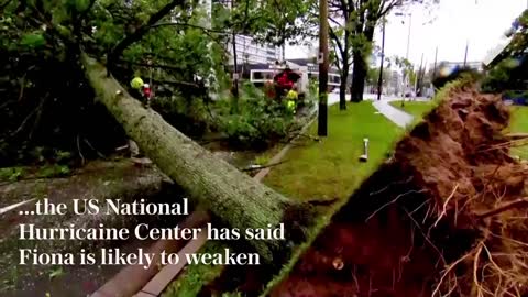 Storm Fiona: Moment houses swept away as eastern Canada battered by hurricane force winds