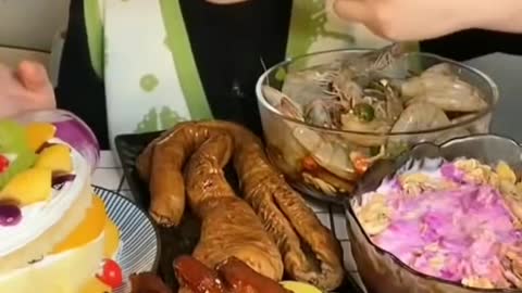 Lobster eating