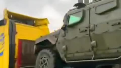 Portuguese NATO equipment standing in Romania