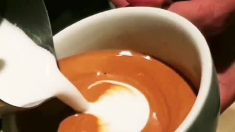 Latte art for beginners.