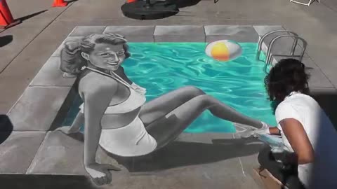 Hollywood Star - 3D Chalk Art