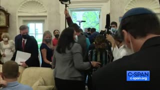 Biden LAUGHS While Reporters Are Shoved Away