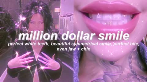 “MILLION DOLLAR SMILE" teeth + jaw combo subliminal (listen once)