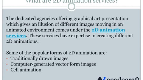 2d animation services