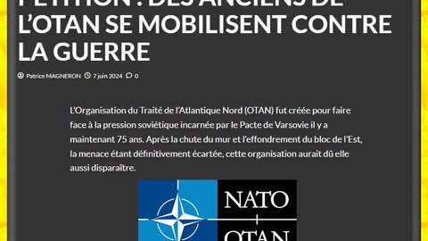 PETITION : DES ANCIENS DE L’OTAN SE MOBILISENT CONTRE LA GUERRE