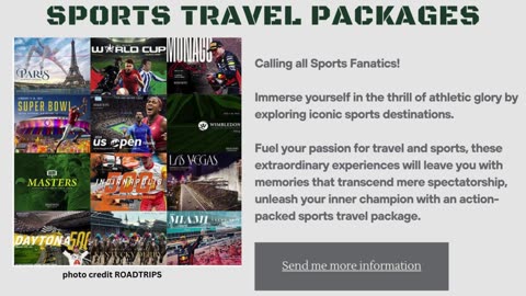 SPORT TRAVEL PACKAGES