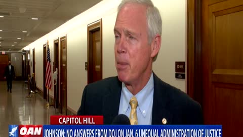 Sen. Johnson: No answers from DOJ on Jan. 6 unequal administration of justice