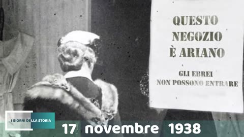 17 novembre 1938 LE LEGGI RAZZIALI DI MUSSOLINI DOCUMENTARIO la storia insegna che 9 anni dopo i patti lateranensi l'Italia di Mussolini con il re promulgarono le leggi razziali e sappiamo tutti come andò a finire poi