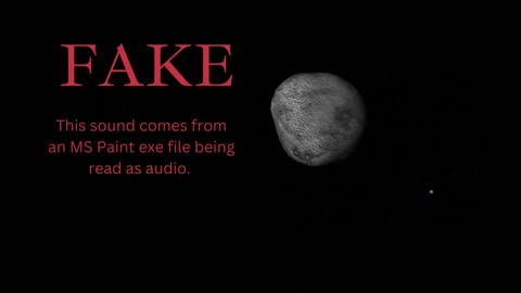 Is your favourite space sound fake?