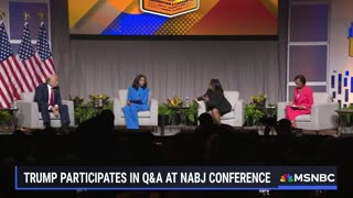 Trump attends LIVE Q&A at National Association of Black Journalists conference