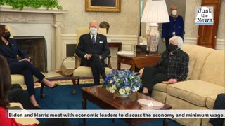 Biden and Harris meet with economic leaders