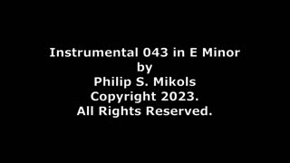 Instrumental 043 in E Minor