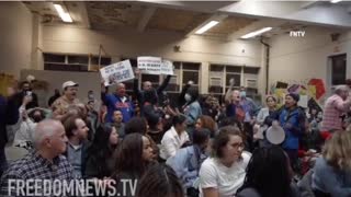 AOC GET HECKLED AT HER TOWN HALL