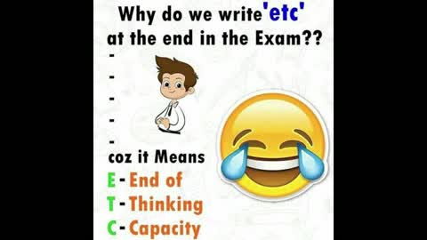 Student funny exam