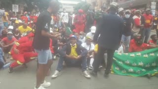 Wits students protest in Braamfontein