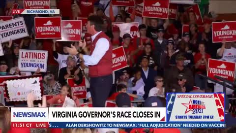 Glenn Youngkin: "On day one, we're gonna declare Virginia open for business. No lockdowns. No shutdowns. We're open for business!"