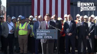 In response to Biden's supply chain crisis, Gov. DeSantis announces that Florida’s ports are now open