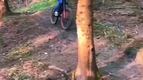 CHILD ON BICYCLE CRASHES INTO A TREE😰😰😰😰
