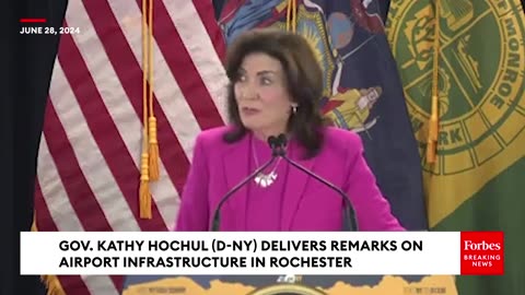 Gov. Kathy Hochul Delivers Remarks On New York State Airport Infrastructure Investments