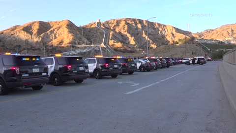 Los Angeles Procession For Fallen CHP Officer Andy Ornelas