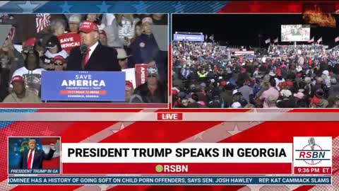 Trump, End of Rally, CLip, Georgia 3/26