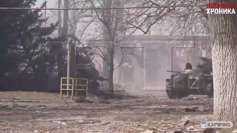 Battles of Russian marines in one of the districts of Mariupol, where nationalists still remain