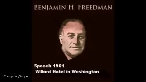 Benjamin H Freedman Speech 1961