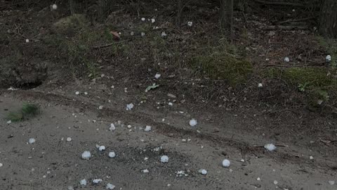 New Car Caught In Hailstorm