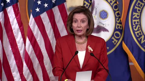 Speaker Nancy Pelosi holds her weekly press conference